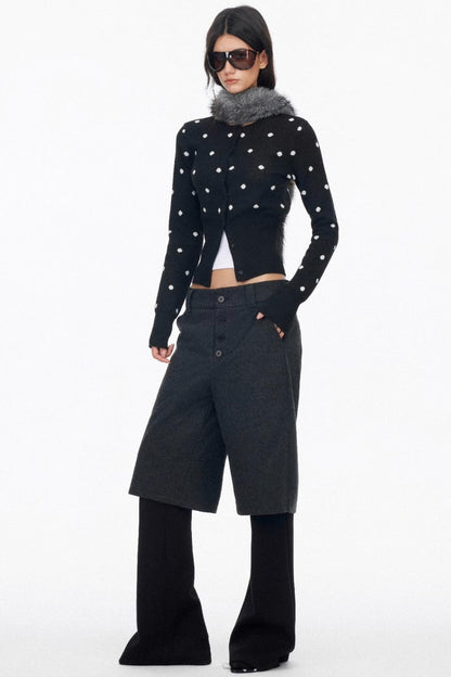 Layered Draped Bootcut Pants