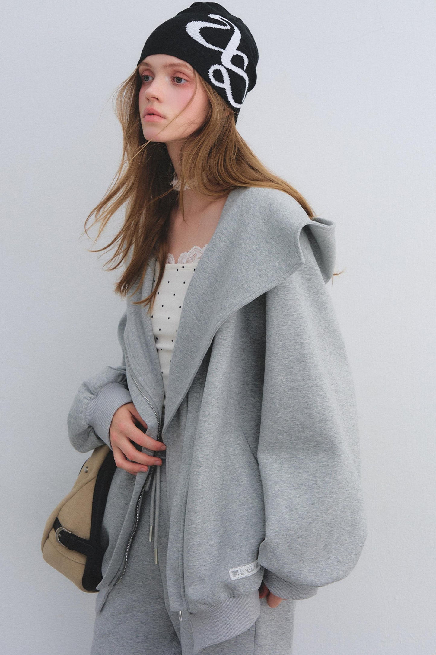 Hooded Zip-Up Jacket Set-Up