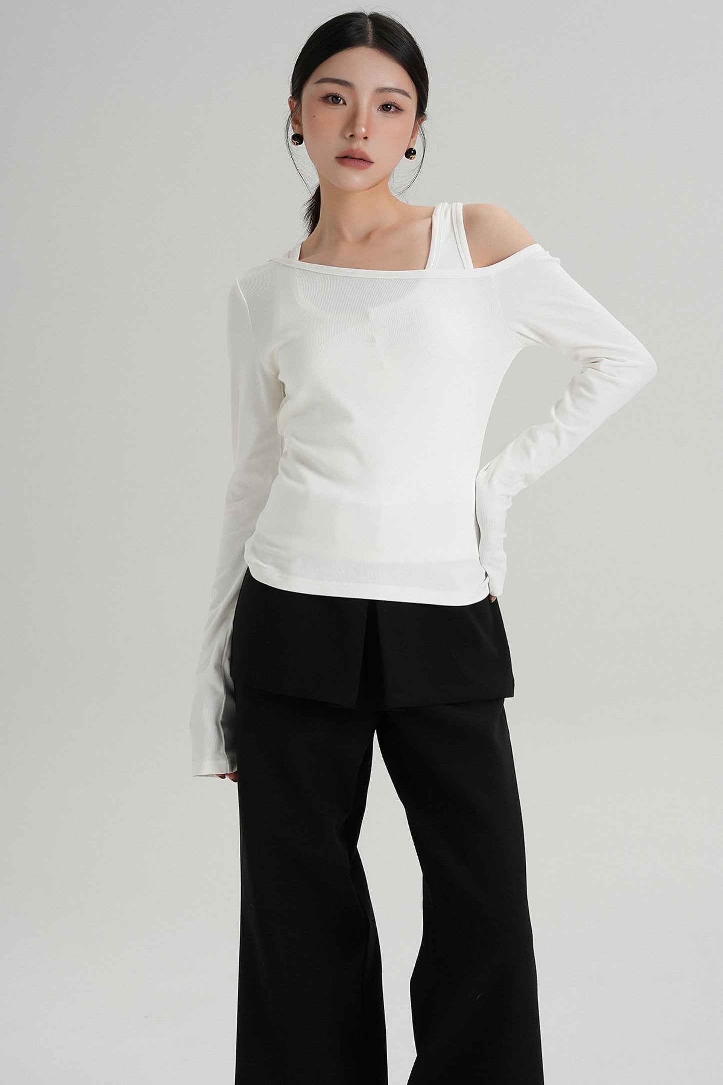 Long Sleeves Layered T-Shirt Set