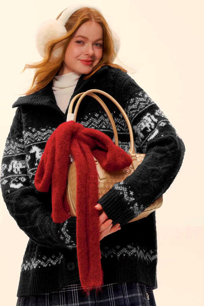 Fair Isle Wool Cardigan