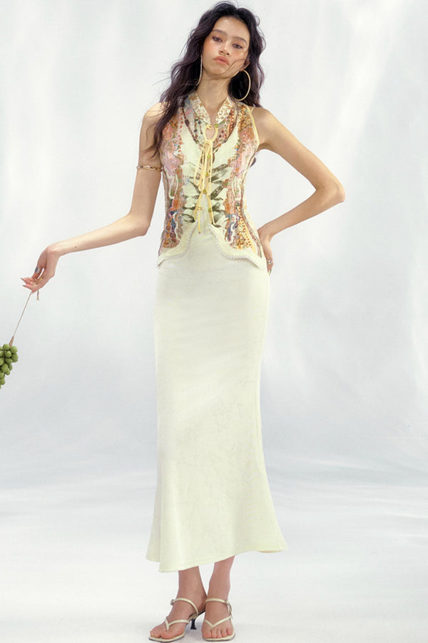 Botanical Bliss Skinny Skirt Set-Up