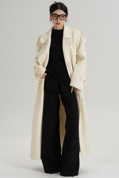 Premium Tailored Wool Blend Coat
