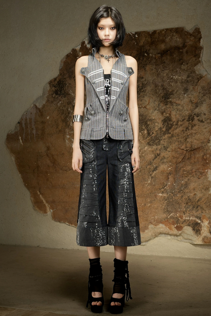 Punk Dark Flared Pants