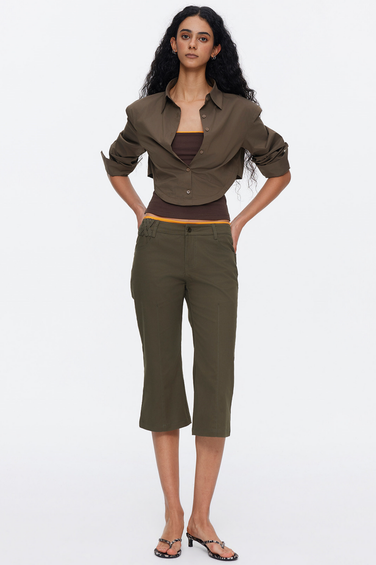 Oversized Contrasting Color Top Set-Up