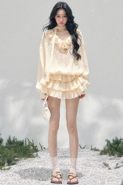 Evening Breeze French Dress Set