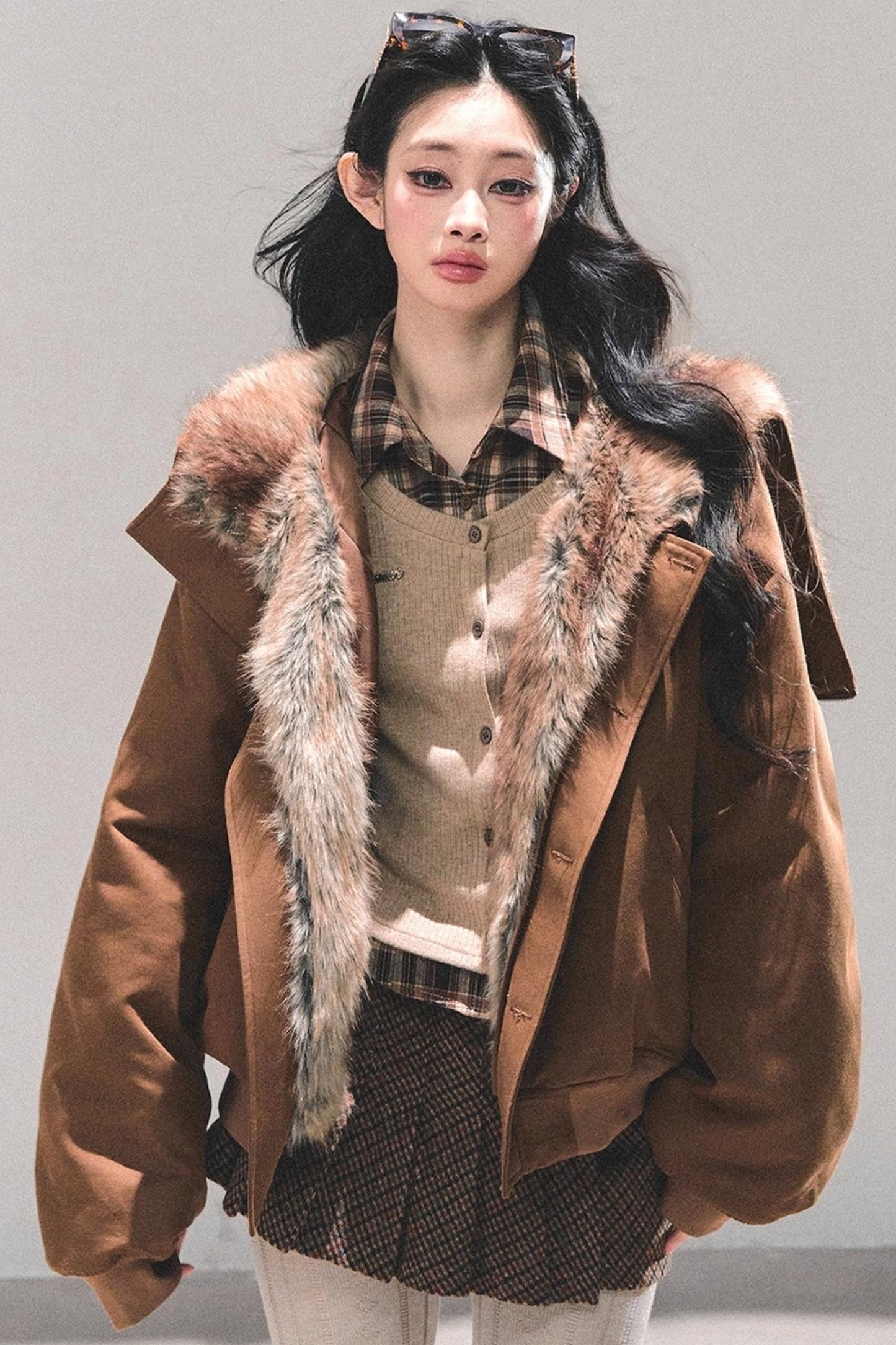 Hepburn-Style Quilted Winter Coat