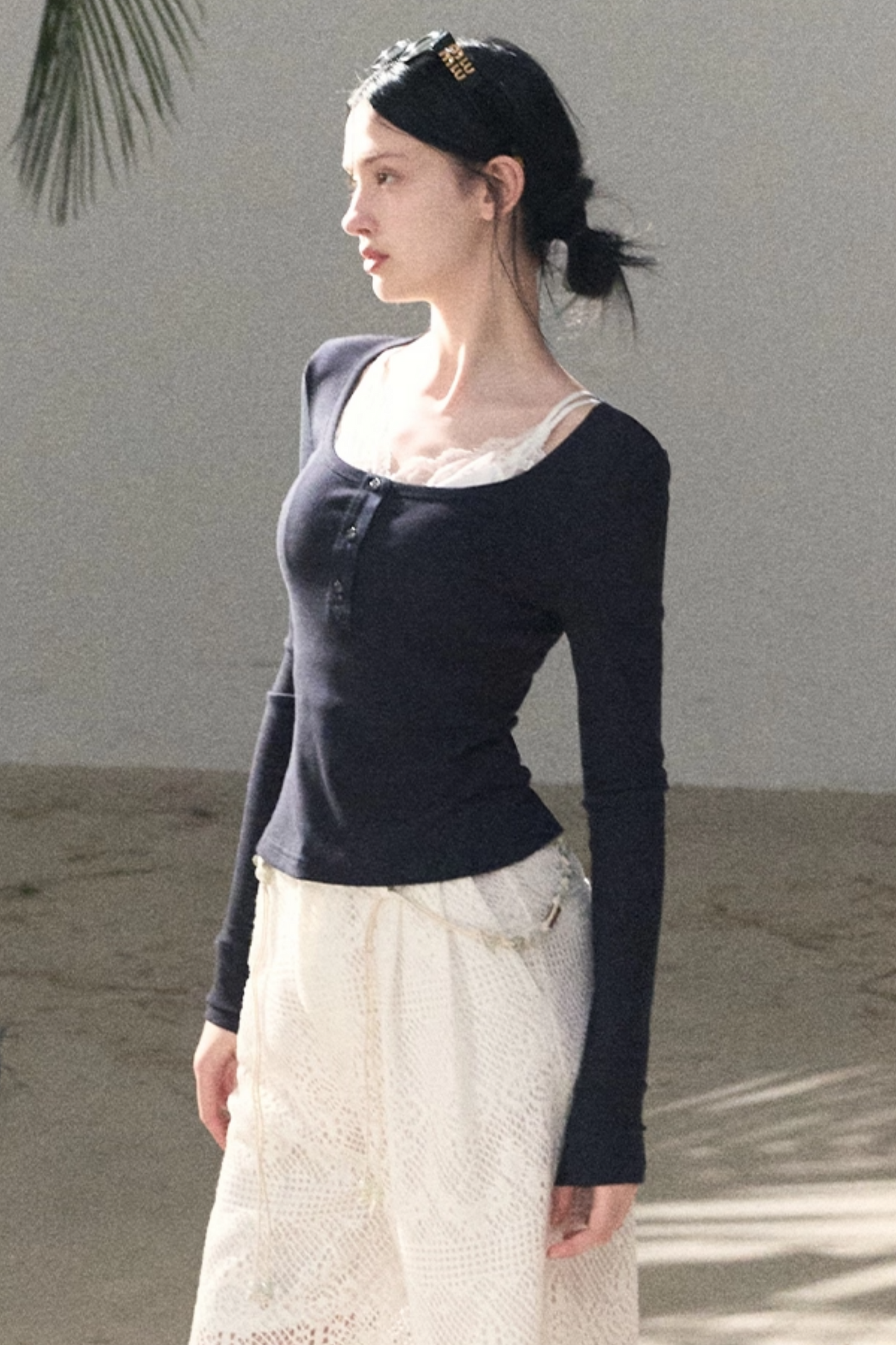 Hollow Crochet Lace Pants