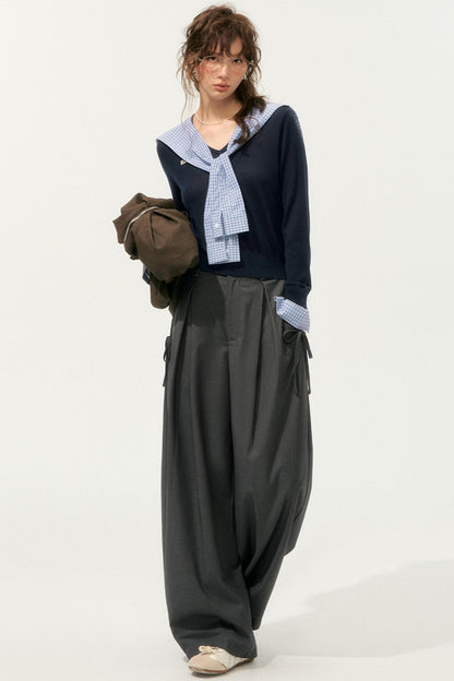 Loose Drape Straight Pants