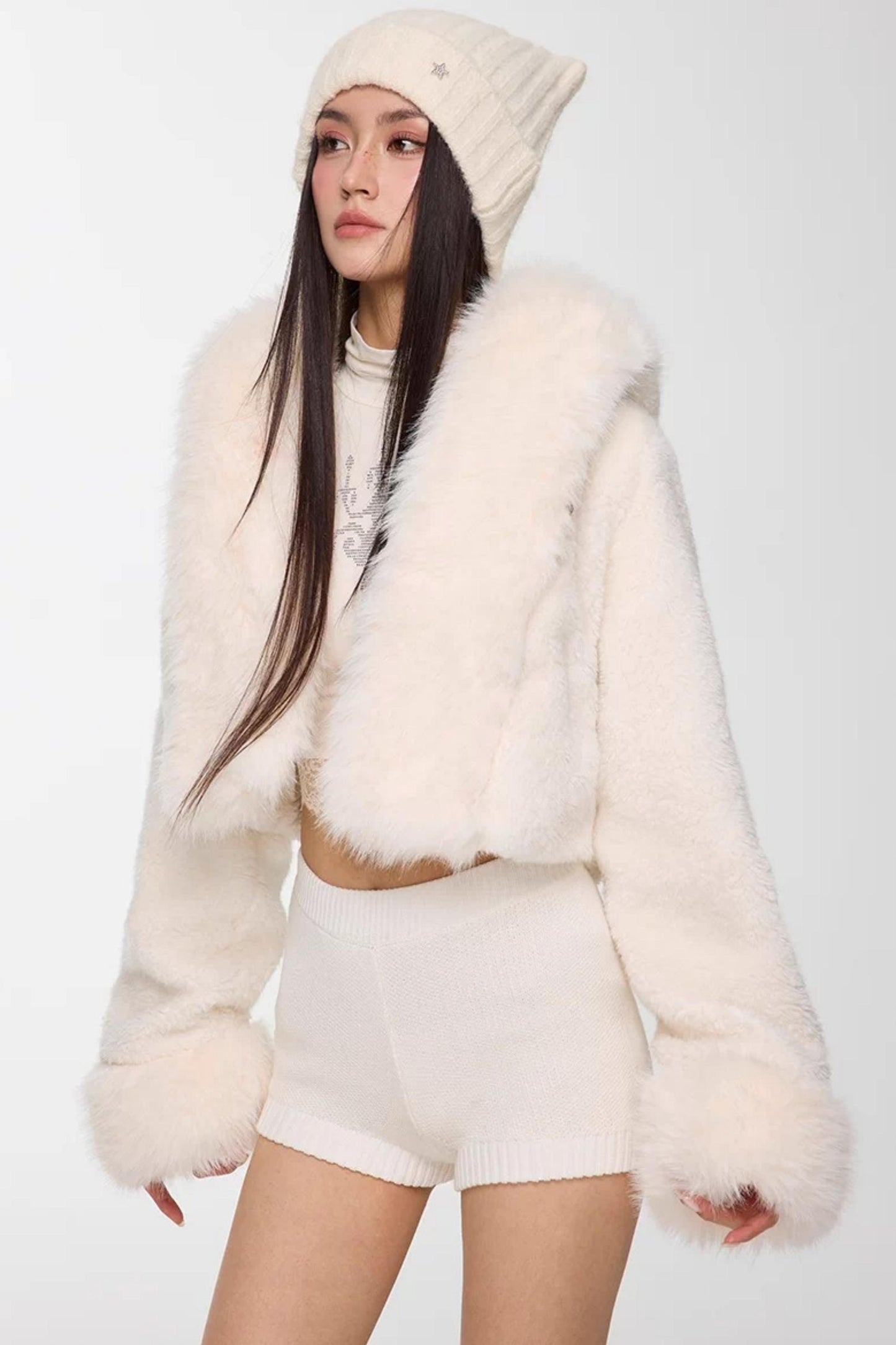 Rhinestone High-Neck Top