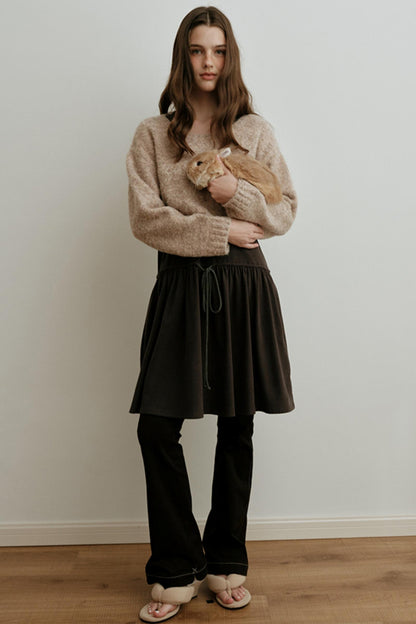 Light Luxury Wool Jacquard Top