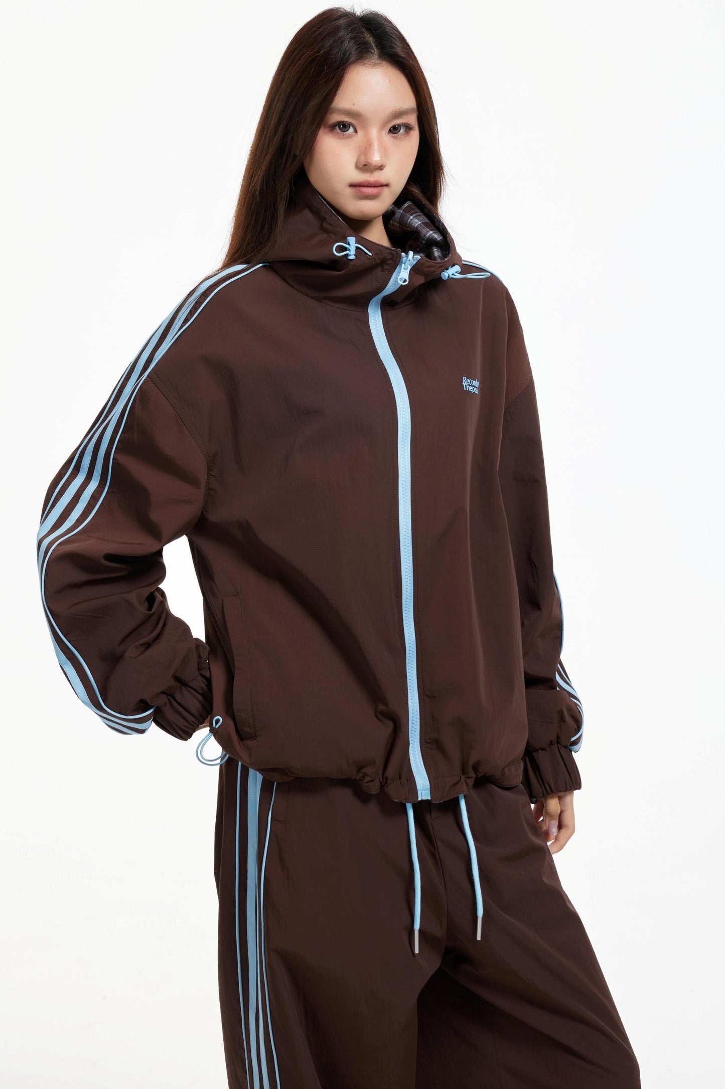 Lux Stripe Hooded Jacket Set-Up