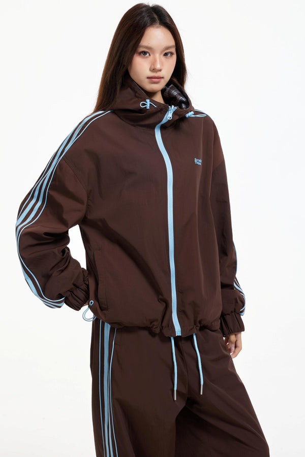 Lux Stripe Hooded Jacket Set-Up