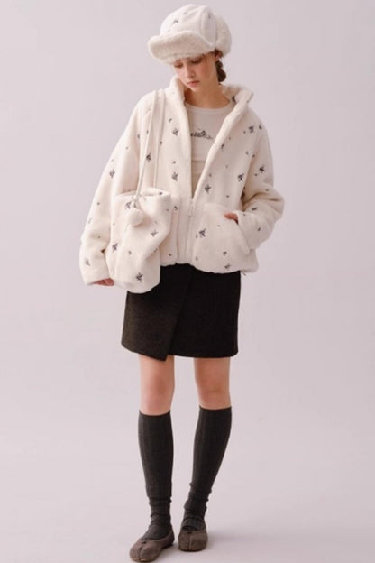 Heavy Woolen Patchwork Skirt