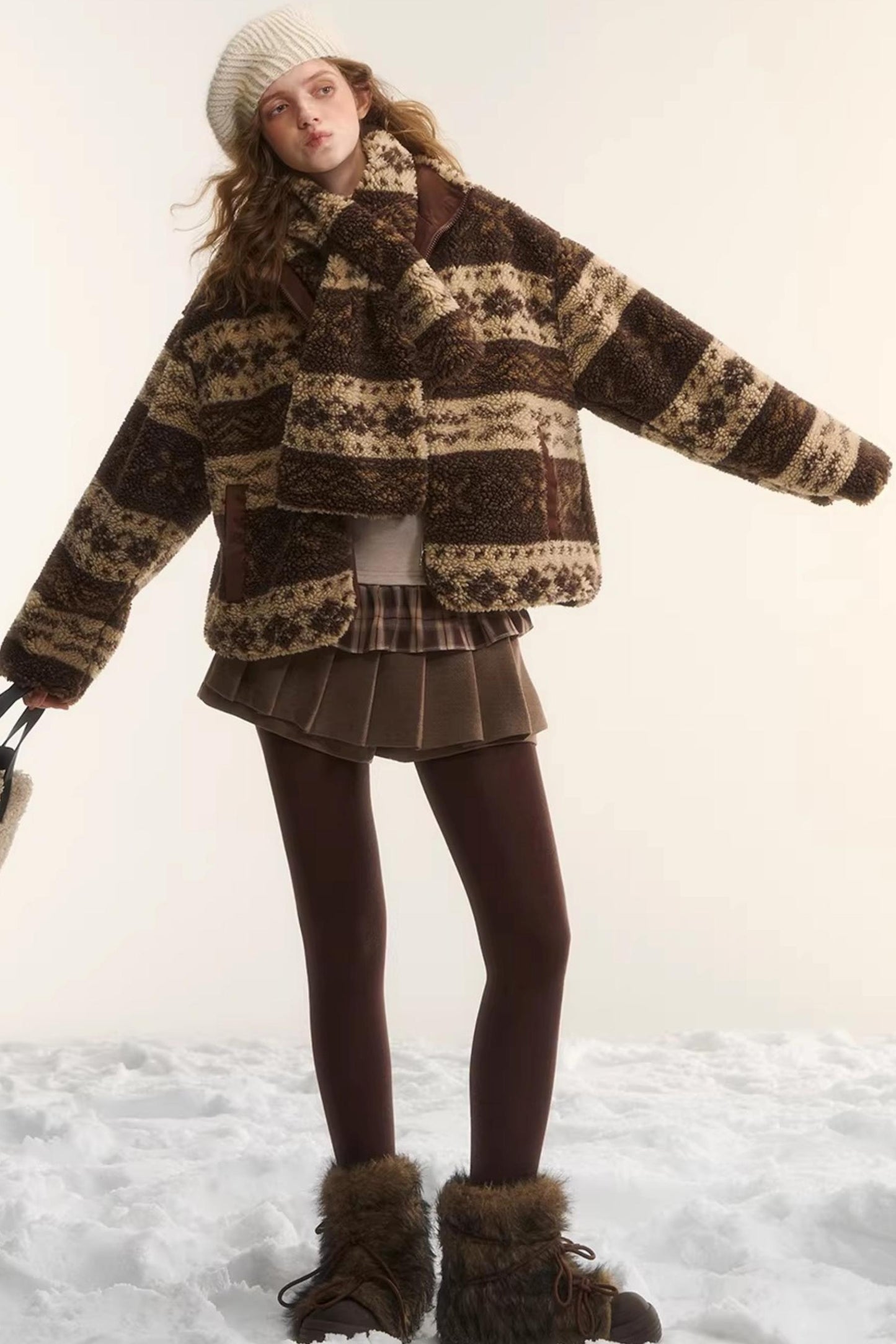 Reversible Fair Isle Fleece Jacket Set