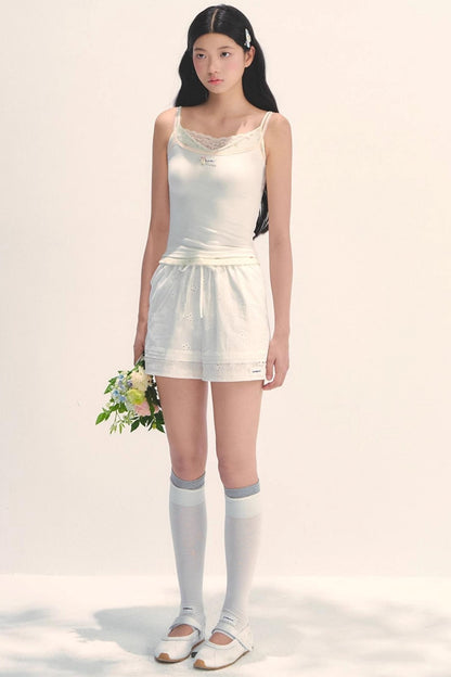 Cozy Embroidered Summer Shorts