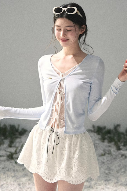 Lace Hollow-Out Top