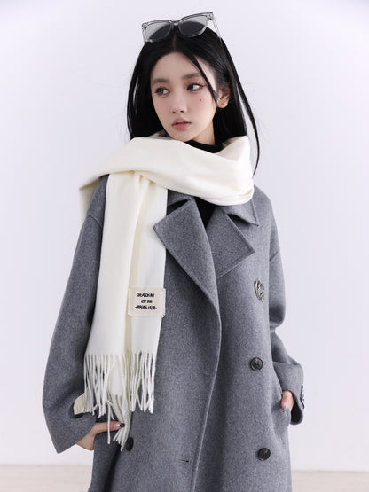 Wool welfare hand-sewn coat