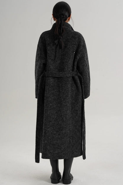 Elegant High-Neck Wool Coat