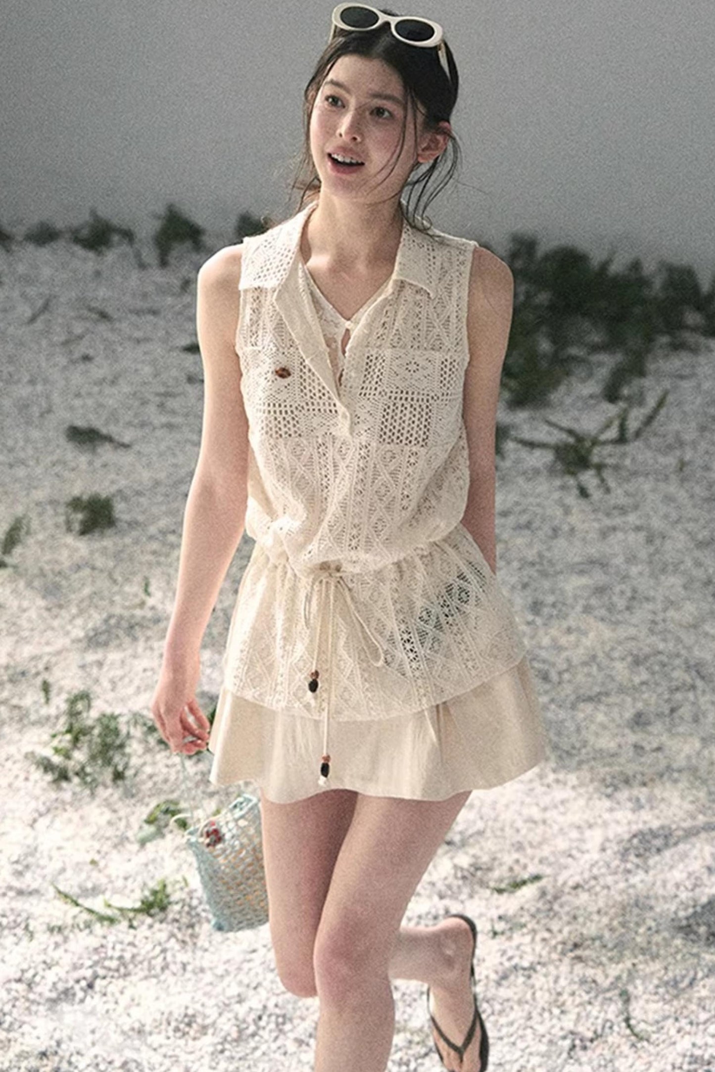 Lace Hollow-Out Summer Top