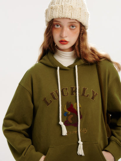 AMERICAN RETRO HOODED SWEATSHIRT COAT