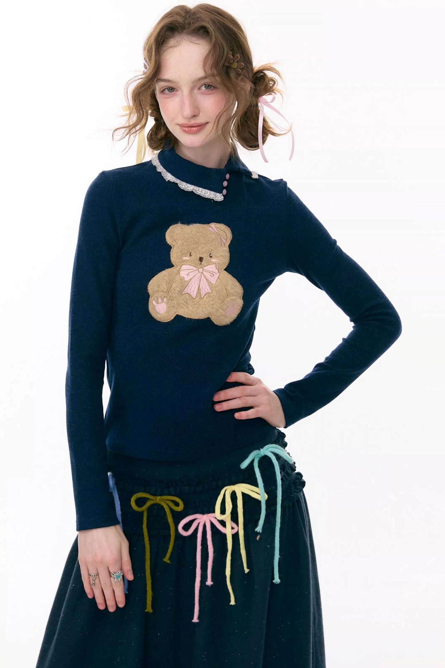 Plush Bear Knitted Base Shirt