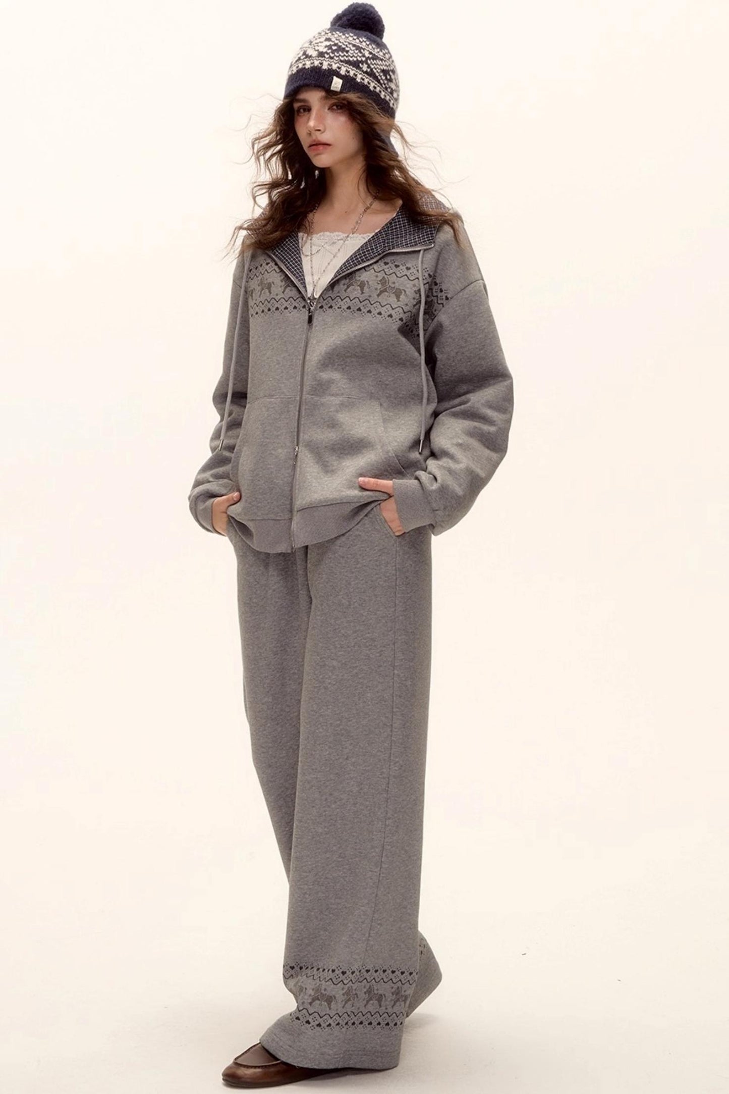 Fair Isle Quilted Jacket Set-Up