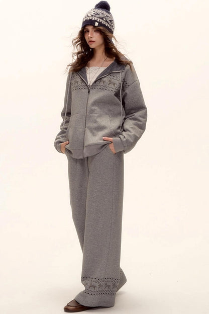 Fair Isle Quilted Jacket Set-Up