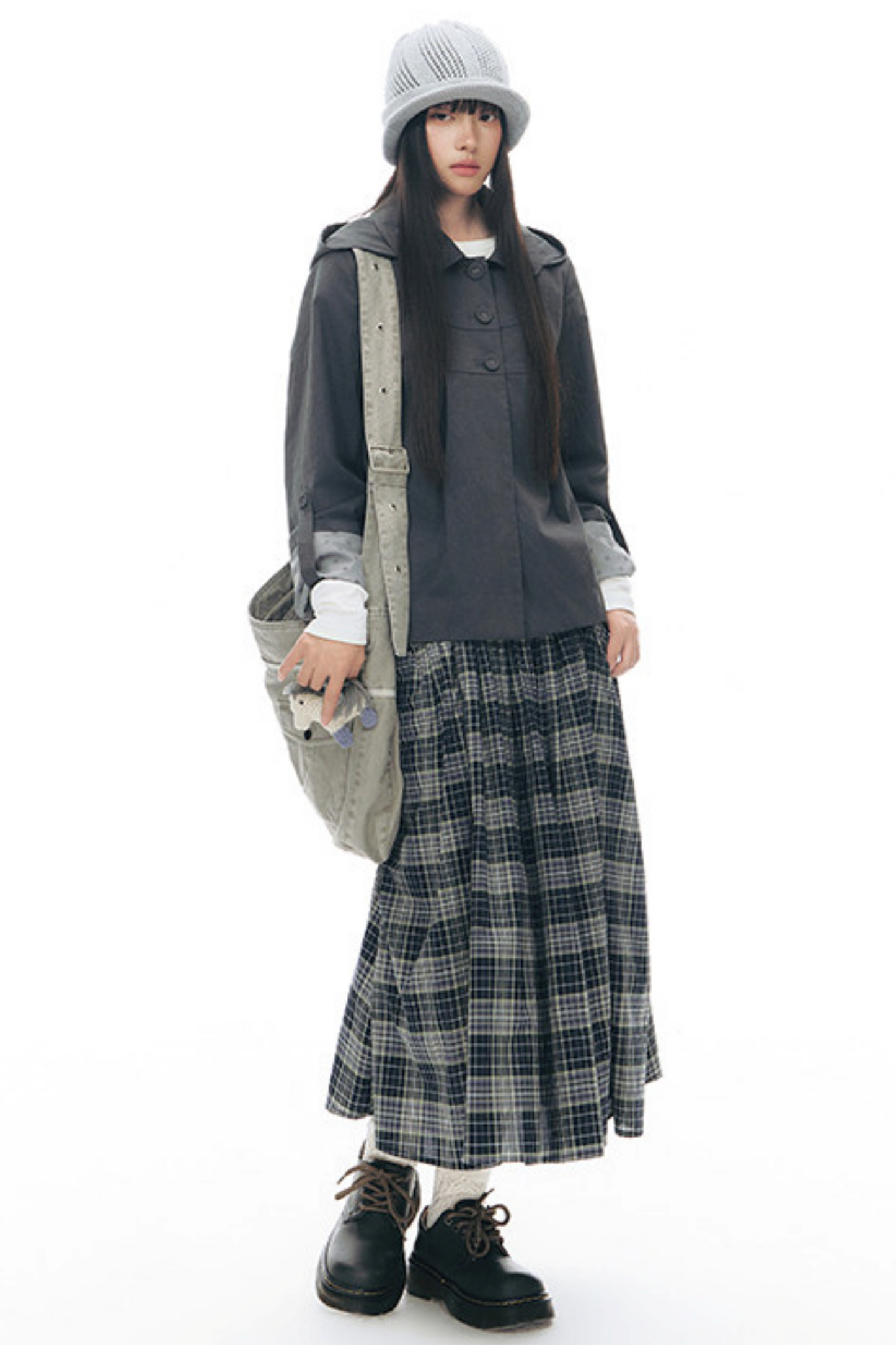 Retro Hooded Windbreaker Jacket