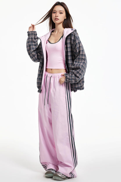 Lux Stripe Hooded Jacket Set-Up