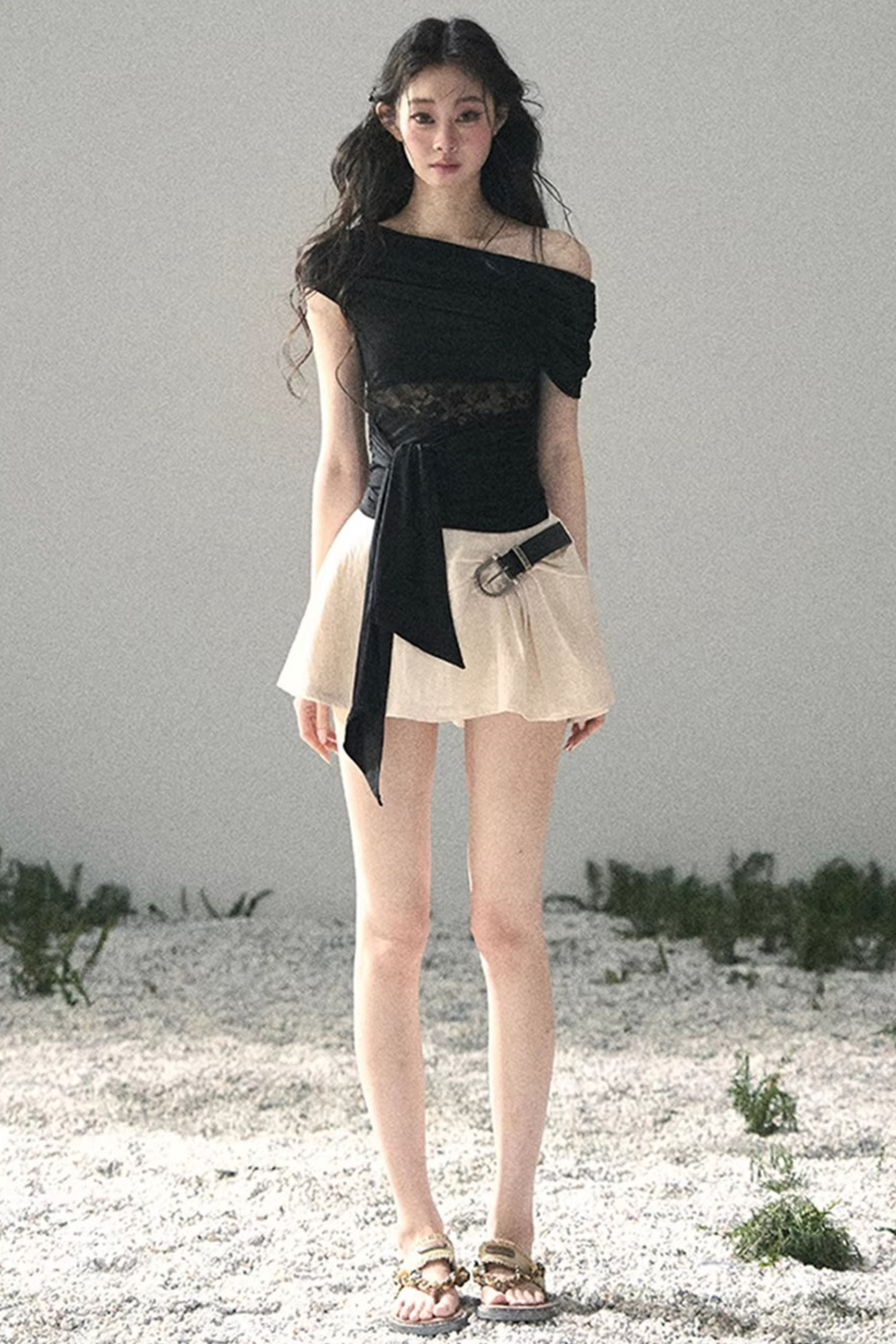 Asymmetrical Lace Top