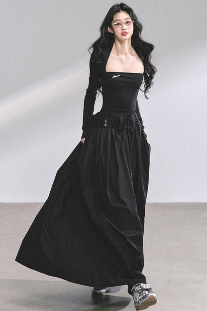 French Slimming Long Dress