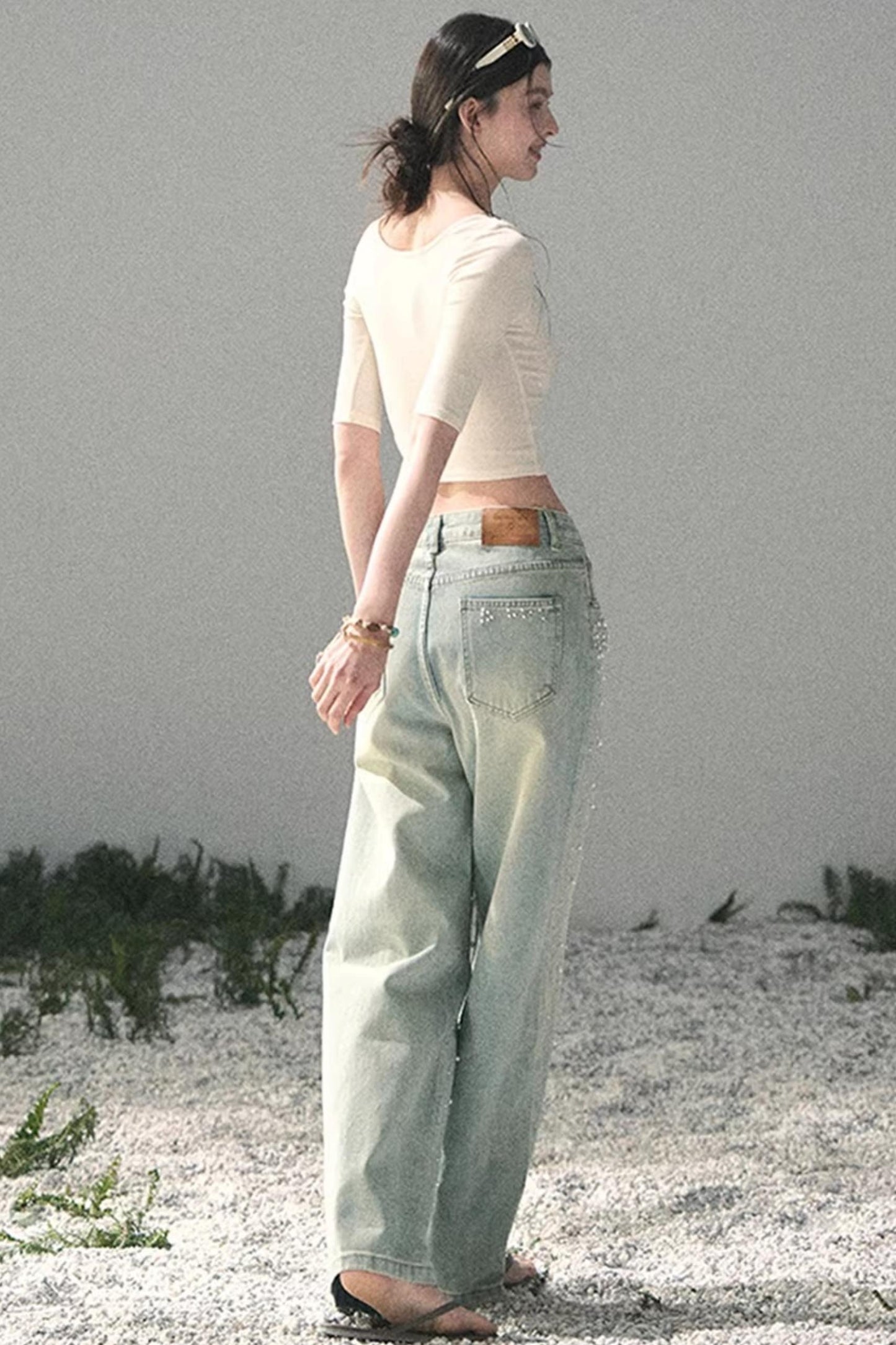 Lace Slim-Fit Cropped Top