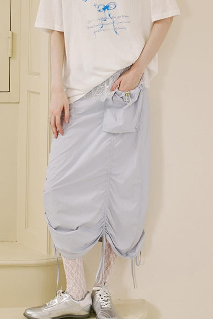 Versatile Color-Block Jacket Skirt Set-Up