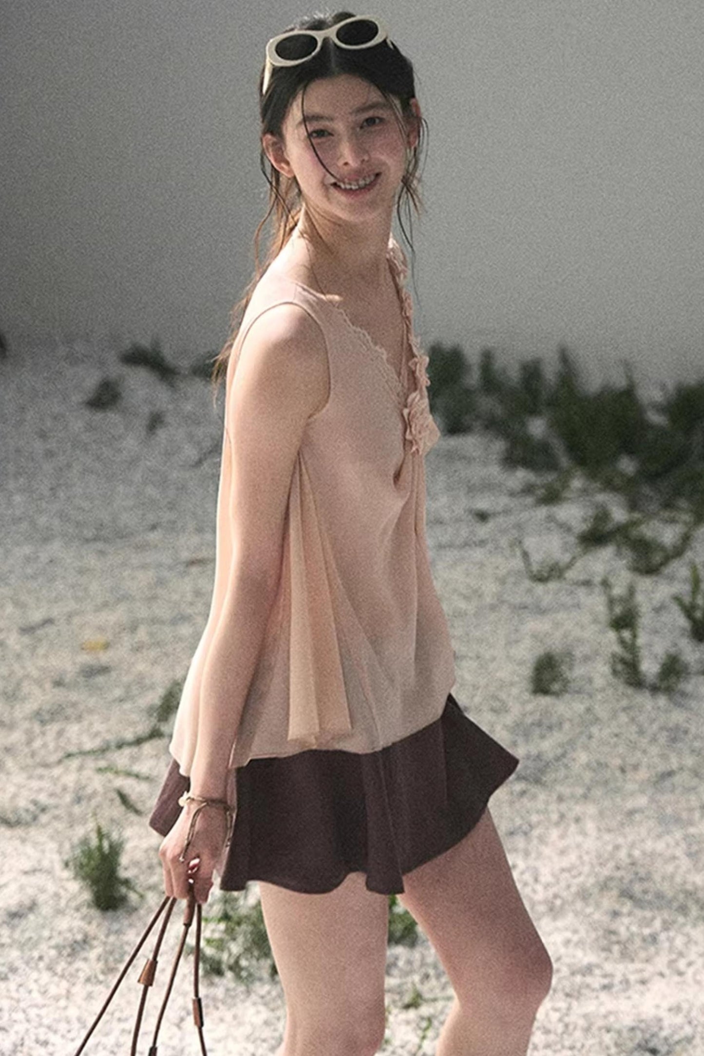 Silent Rose Semi-Sheer Lace T-Shirt