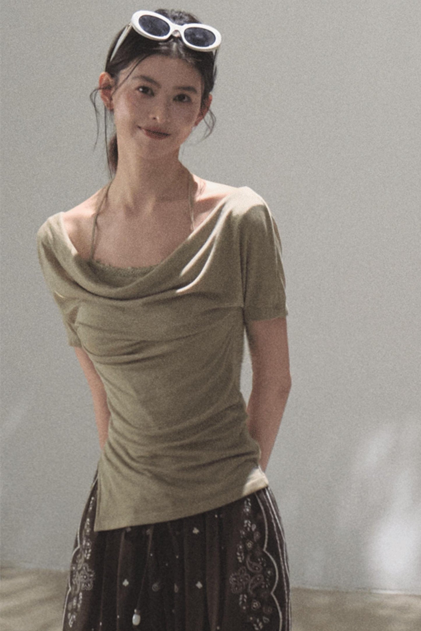 Desert One-Shoulder Top