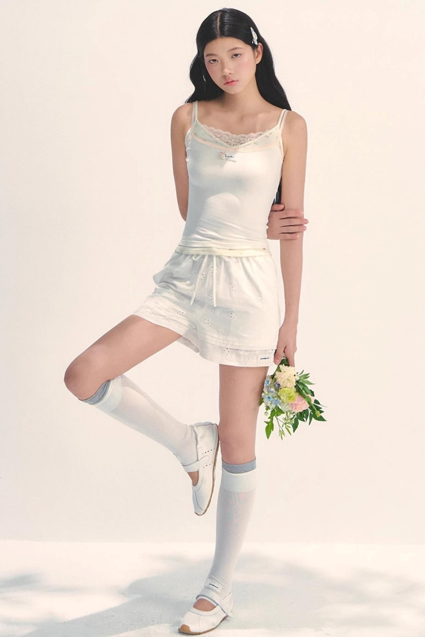 Cozy Embroidered Summer Shorts