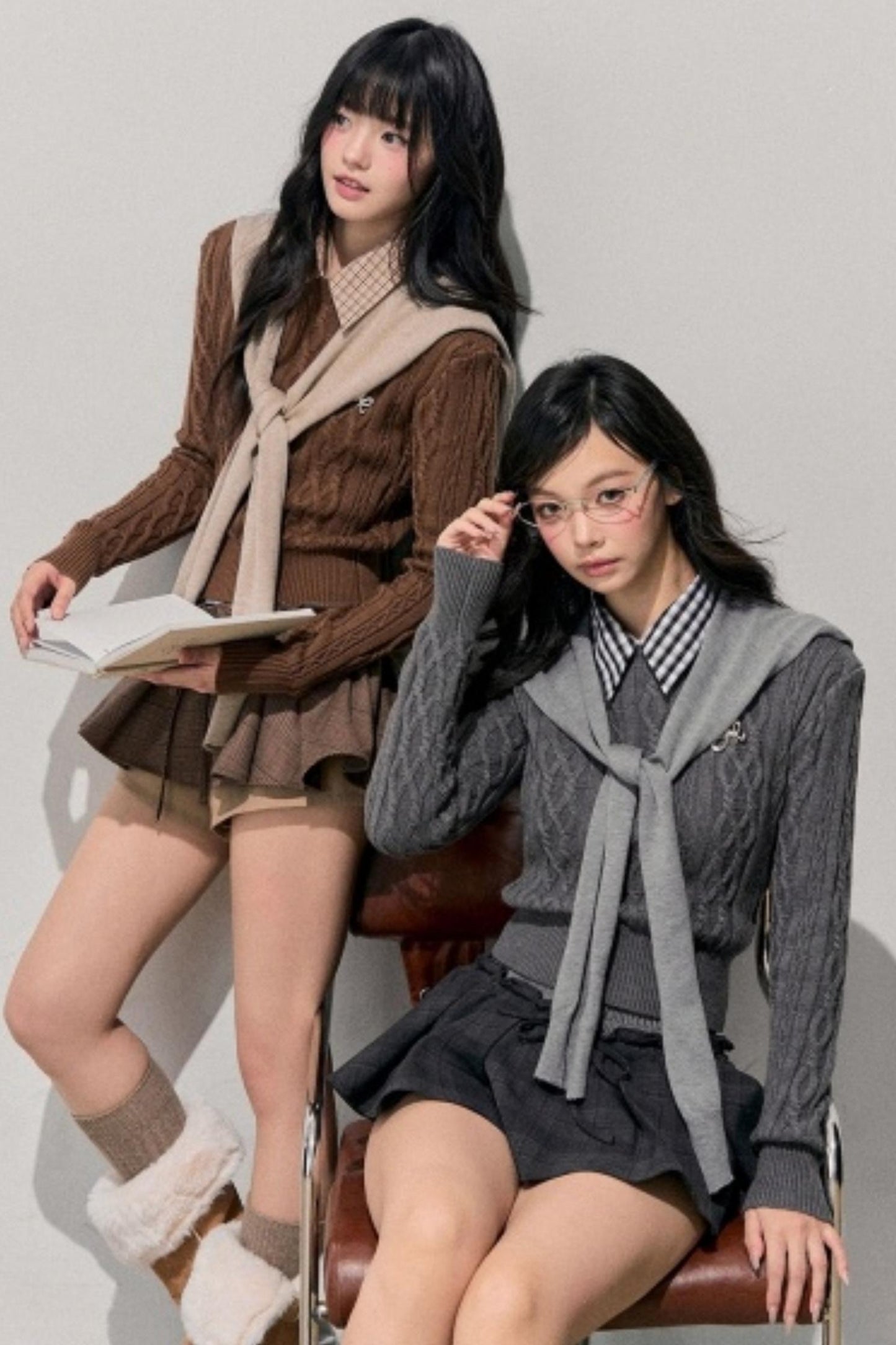 Unfinished Poem Plaid Sweater