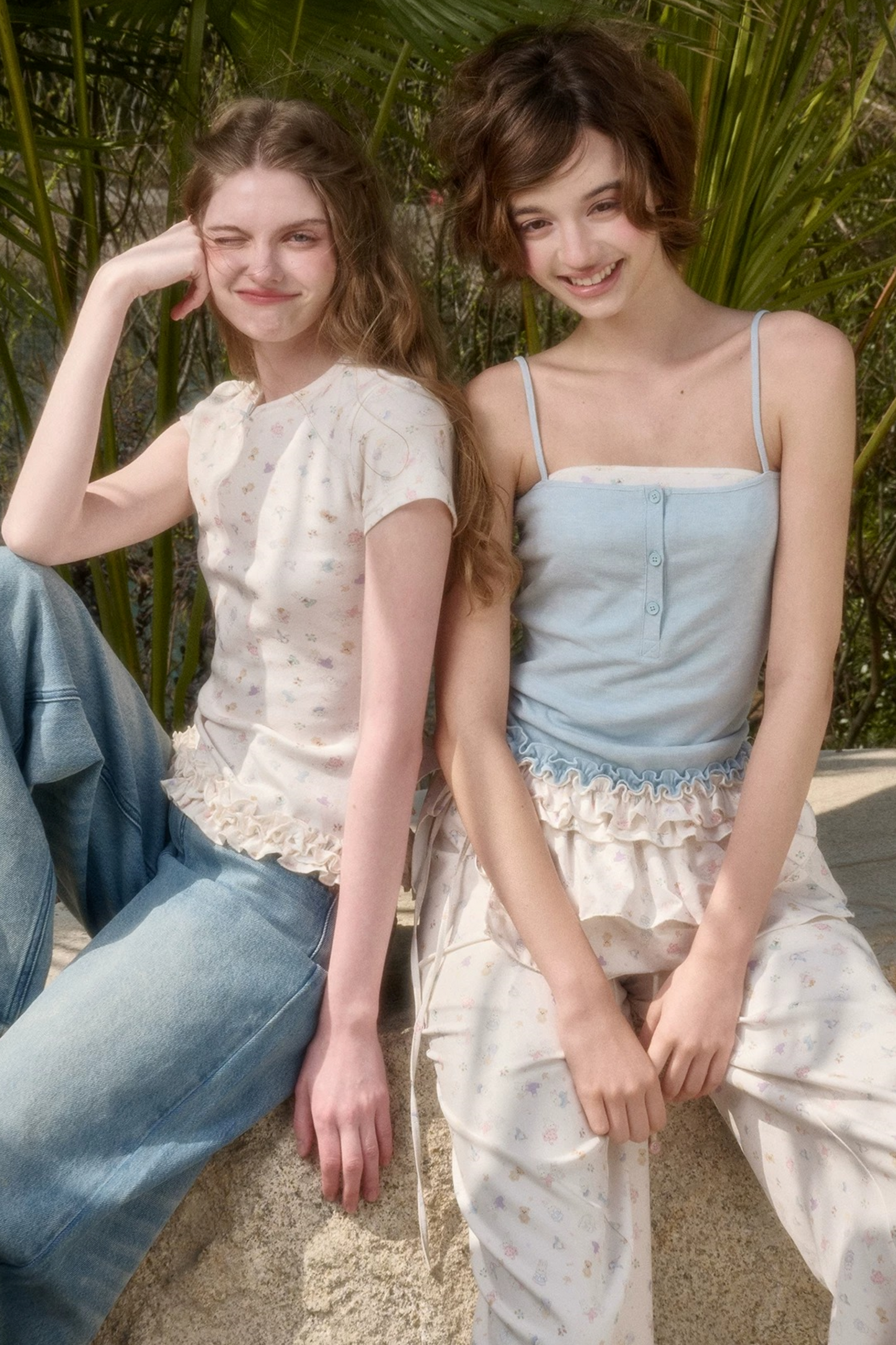 Milky Way Lace Strap Top