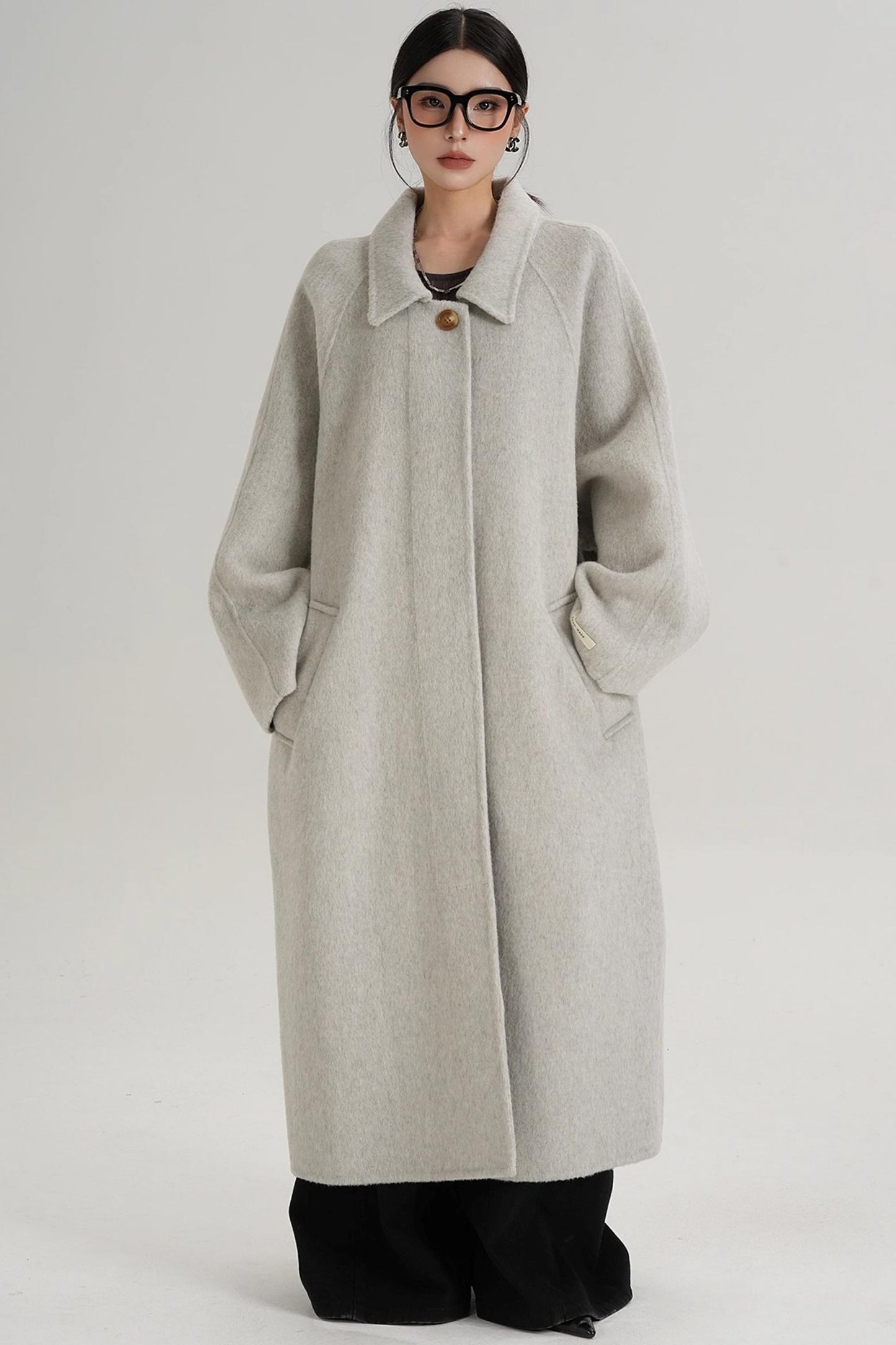 Temperament Wool Reversible Long Coat