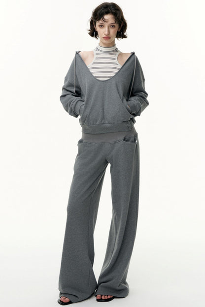 Layered Hooded Sweatshirt Set-Up