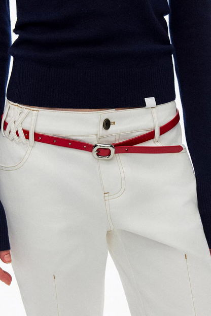 Vintage Exposed Seam Flared Jeans