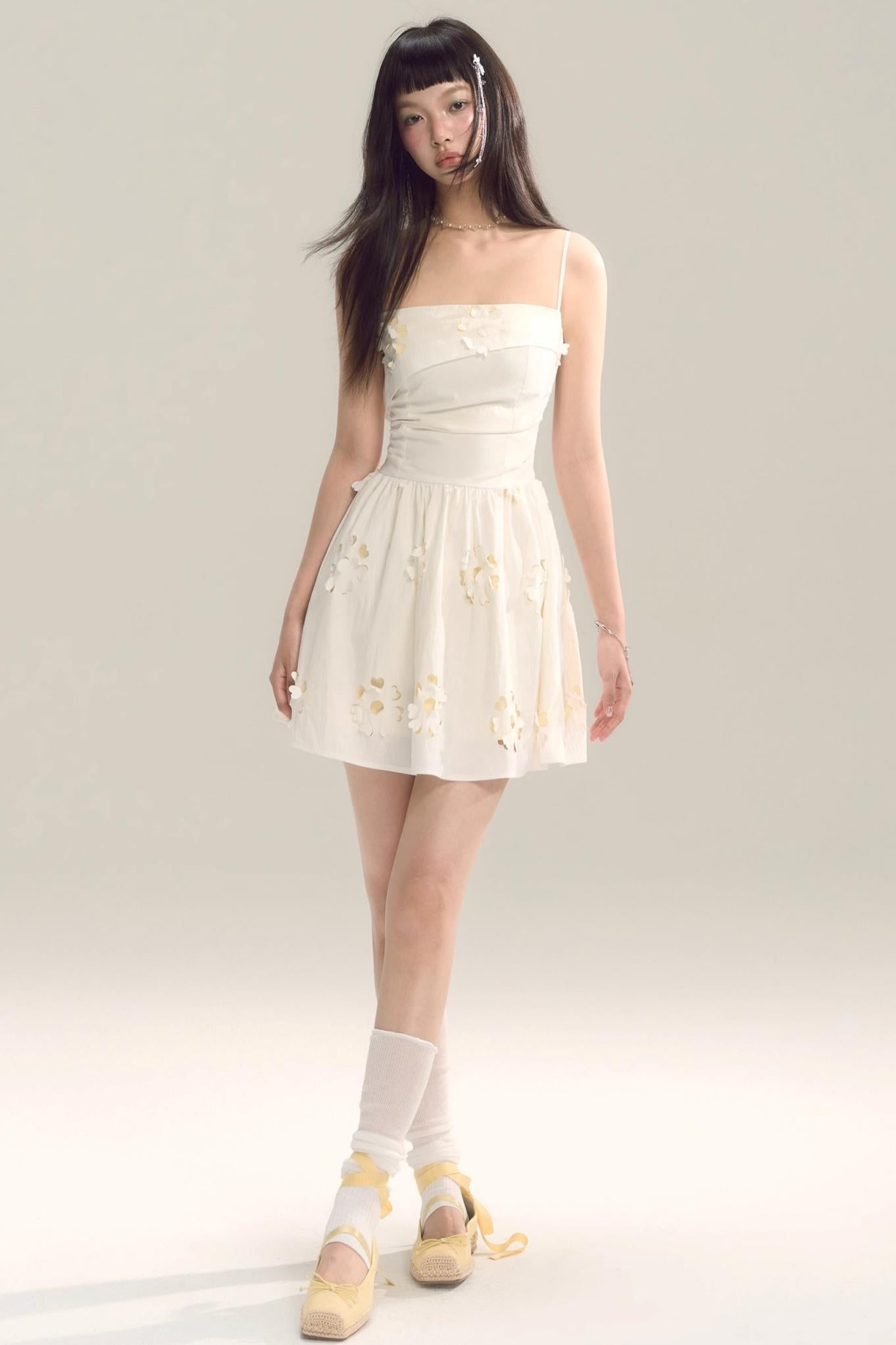 Coastal Floral Halter Dress