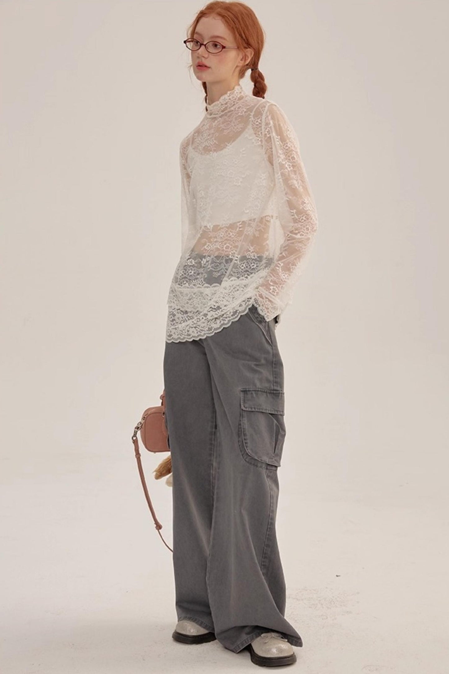 Spring Lace Sheer Top