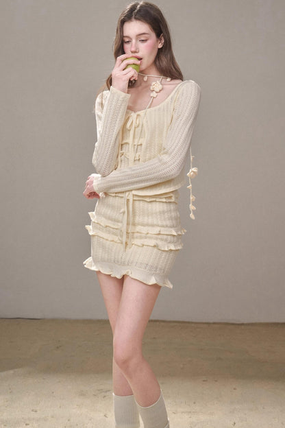 Sweet Lace Knit Set-Up