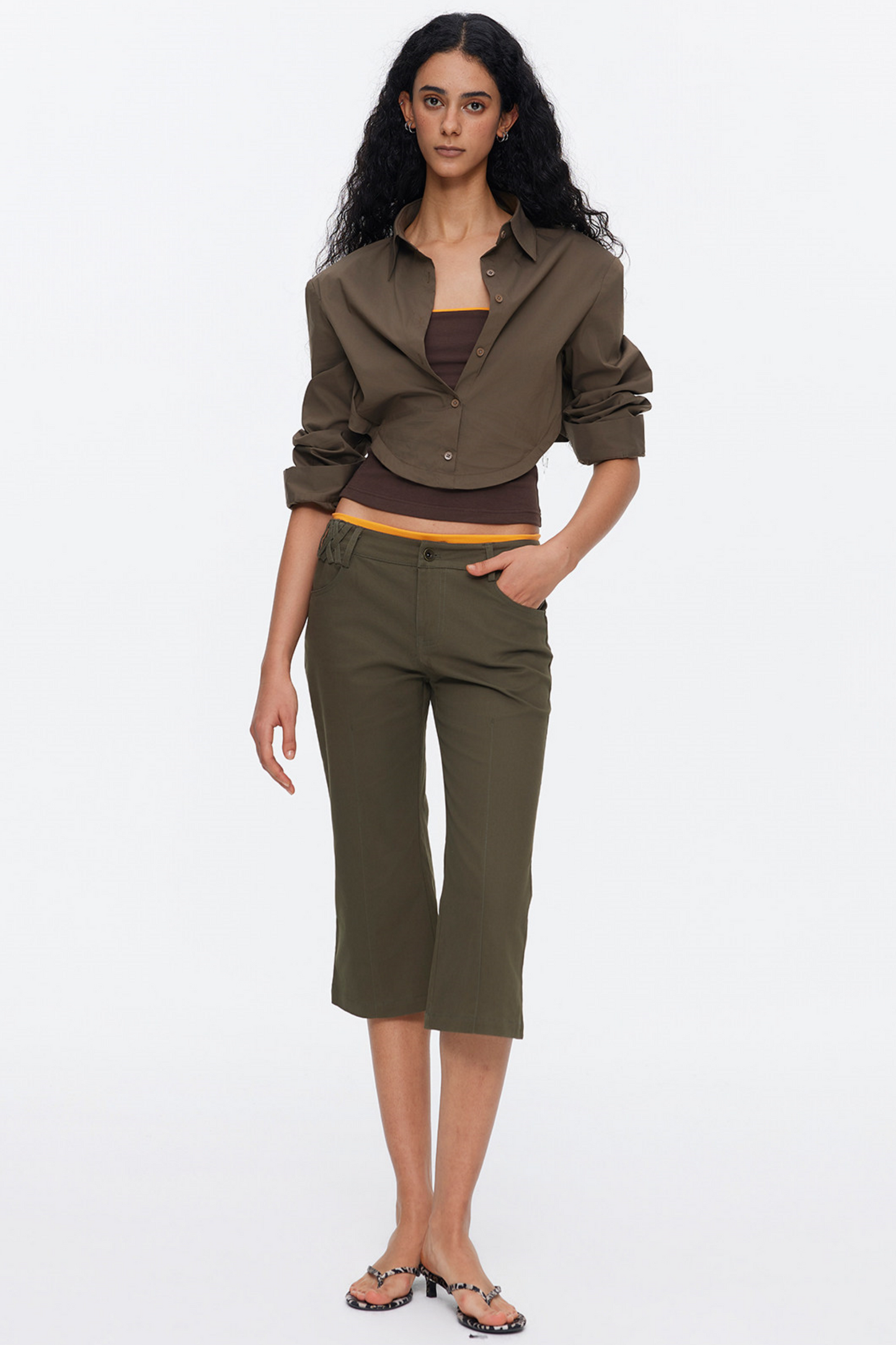 Oversized Contrasting Color Top Set-Up