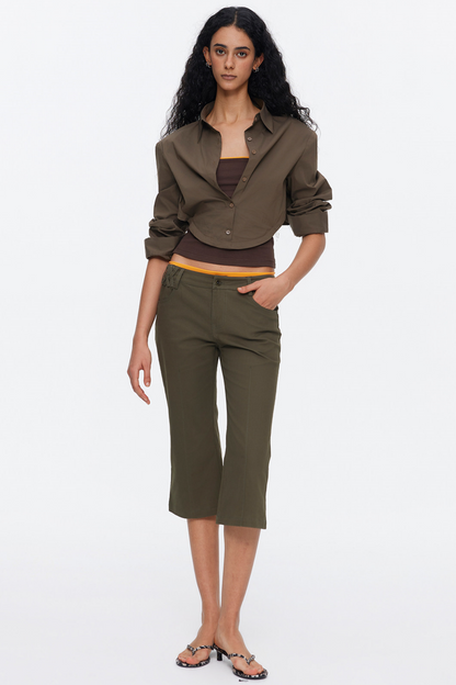 Oversized Contrasting Color Top Set-Up