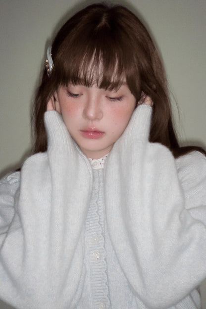 Moonlight Silhouette Sweet Wool Cardigan