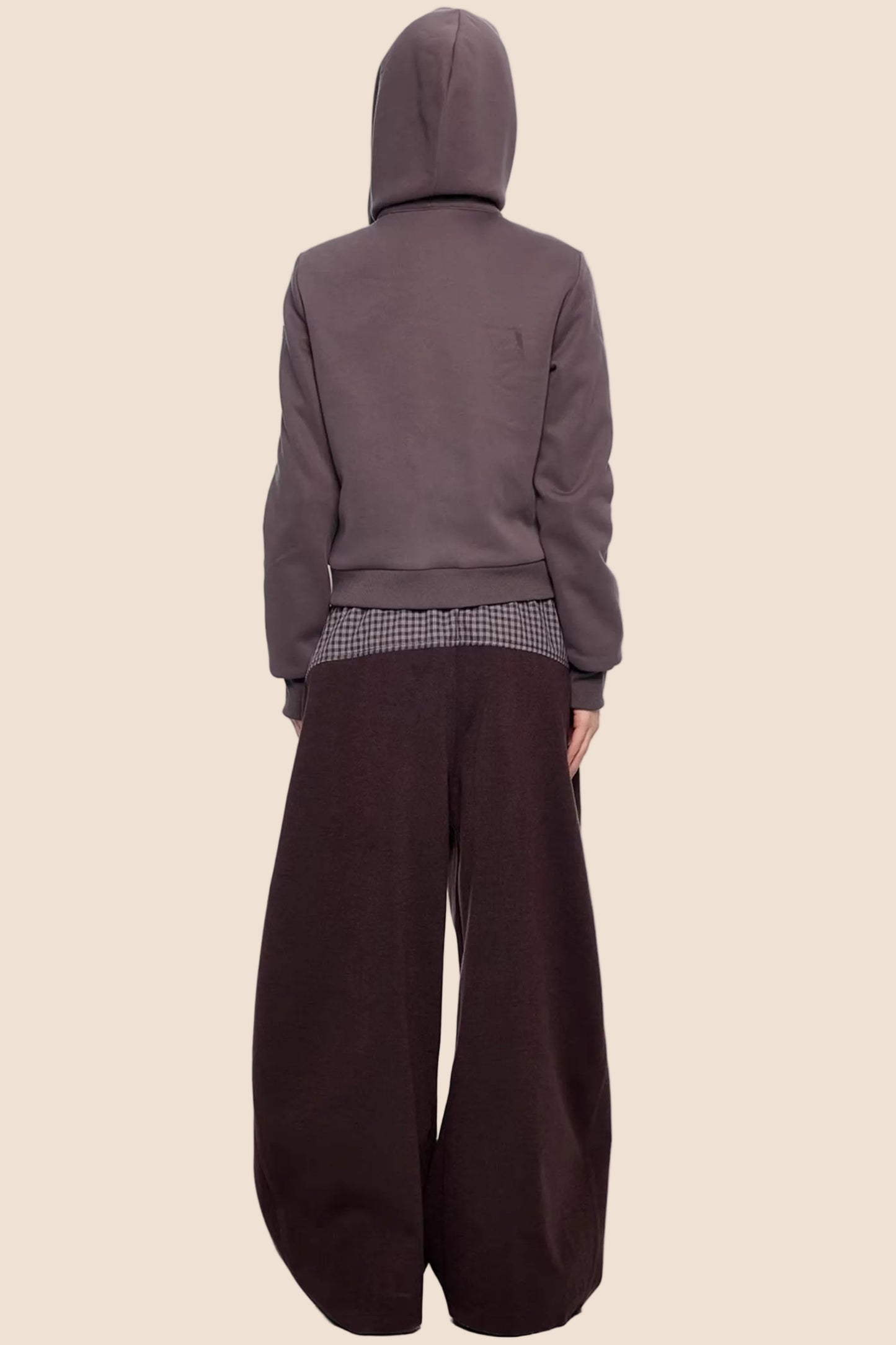 Gestreifter Dekonstruierter Kapuzenoberteil