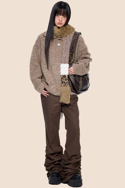 Stand-Up Vintage Sweater Jacket