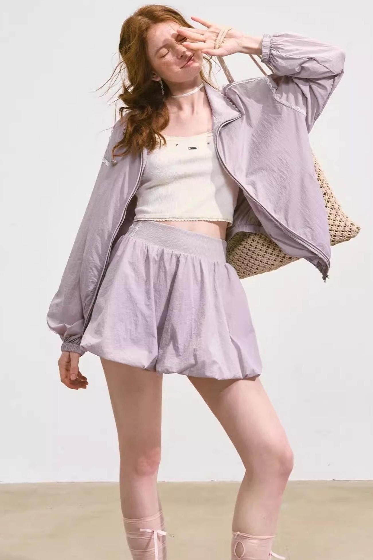 Casual Sun Protection Jacket & Skirt Set-Up